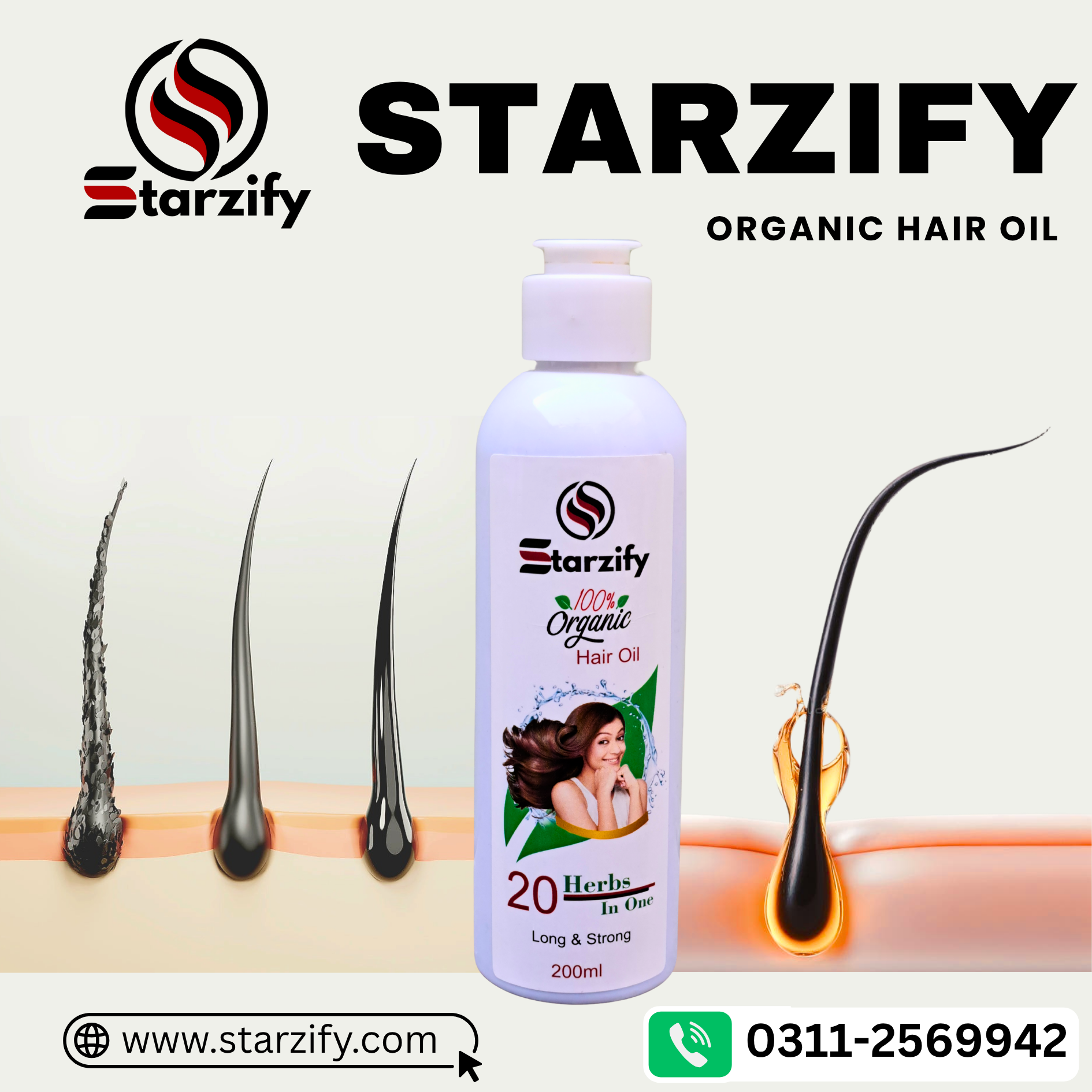 Starzify Herbal Hair Oil - Image 2