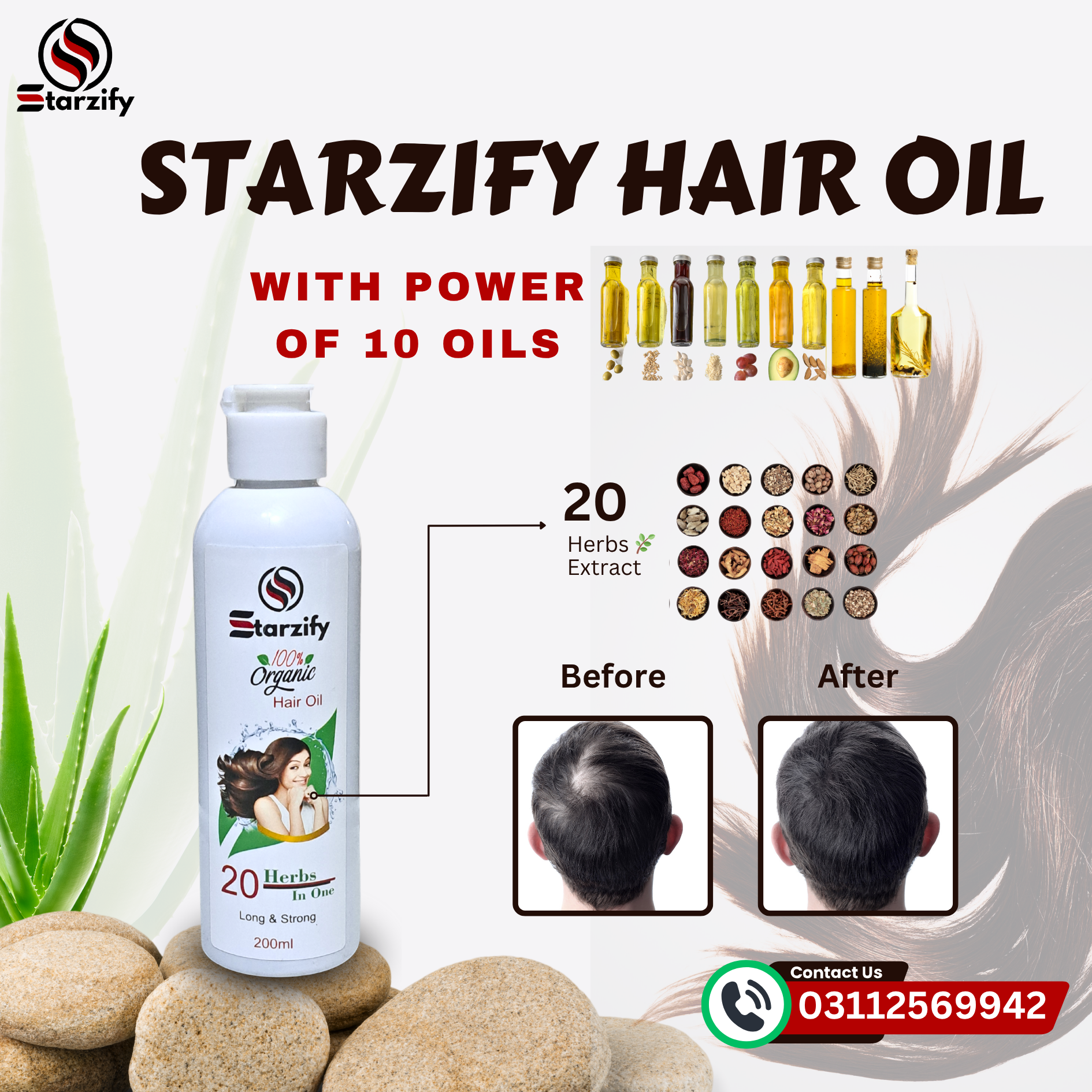 Starzify Herbal Hair Oil - Image 3